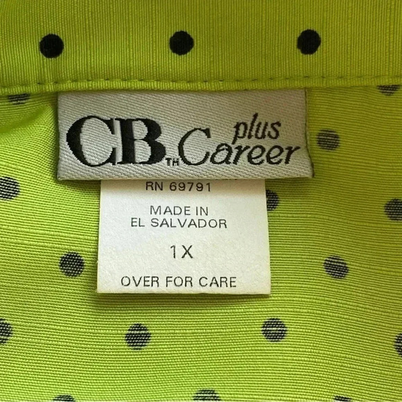 Y2k Top Size 1X CB CAREER One Piece Beautiful & Never Worn - Picture 12 of 14